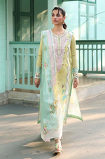 Qalamkar - Summer 3PC Lawn Digital Print Dress - KP1162