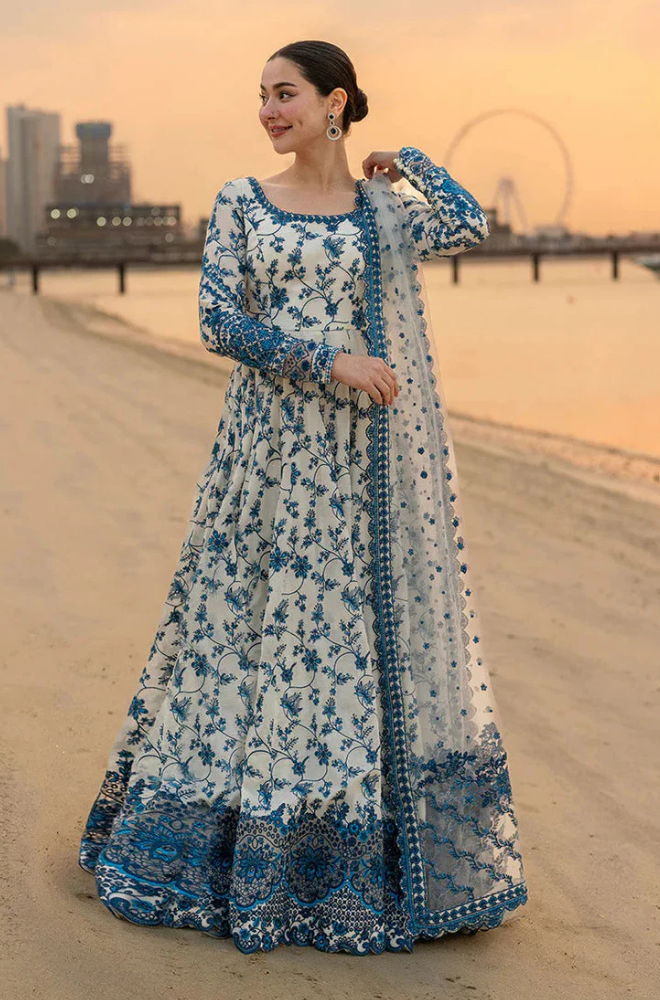 FAIZA SAQLAIN - Summer 3PC Lawn Printed Lawn Silk  - kp1187