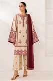 Baroque - Summer-3PC Lawn Embroidered Suit - kp1201
