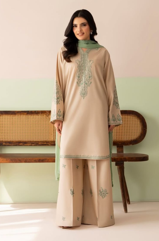 Limelight - Summer-3PC Lawn Embroidered Suit - kp1205