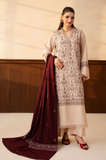 Lazuli - Winter 3PC Dhanak Embroidered Suit - KP1296
