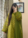 Khaadi - Summer 3PC Lawn Digital Print Dress - KP1153