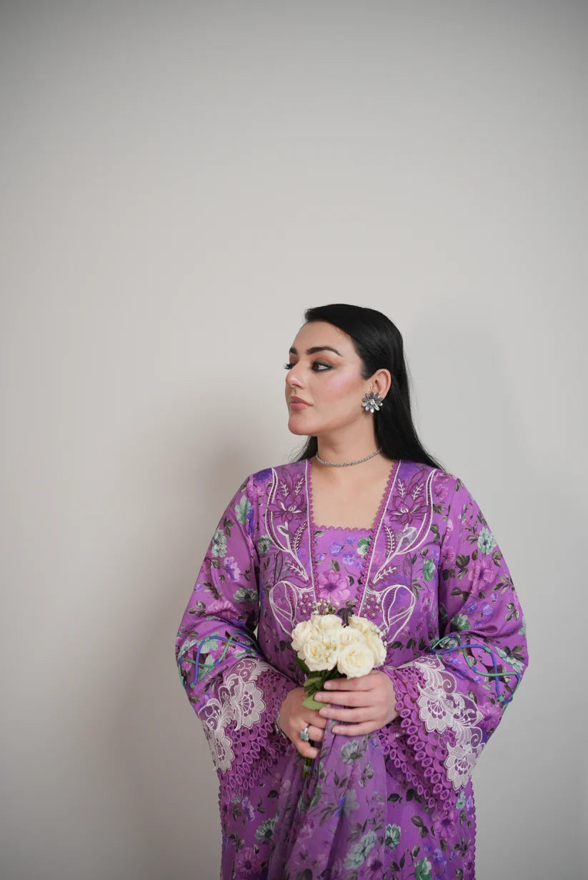 Khaadi - Winter 3PC Karandi Digital Print Dress - KP33149
