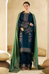 Kp590-WINTER 3-Pc Embroidered Dhanak Suit with Heavy Embroidered Dhanak Shawll