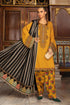 KP620-WINTER 3PC Dhannak Embroidered suit with Printed Shawll