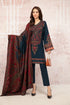 kp582-Winter 3PC Khaddar Embroidered Suit with Printed Wool Shawll