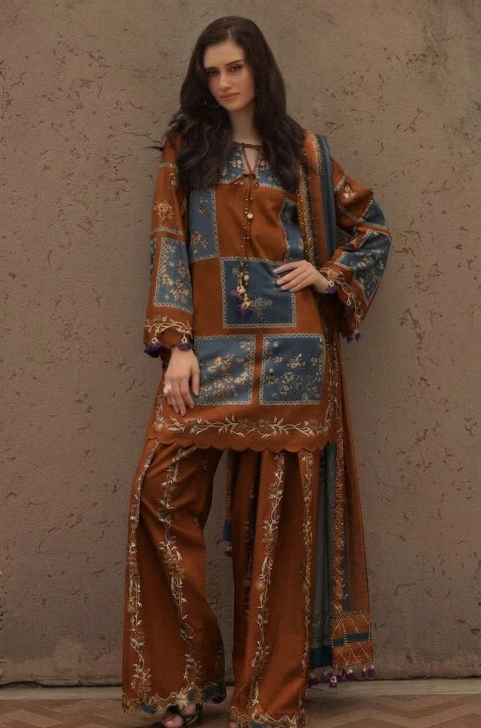 Charizma - Winter 3PC Karandi Digital Print Dress - KP1317