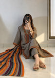 Khaadi - Winter 3PC Karandi Digital Print Dress - KP1330