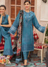 KP052-MUSHQ 3PC EMBROIDERED LAWN SUIT WITH PRINTED SILK DUPATTA