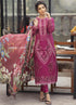 KP715-SUMMER MUSHQ 3PC EMBROIDERED LAWN SUIT WITH PRINTED SILK DUPATTA