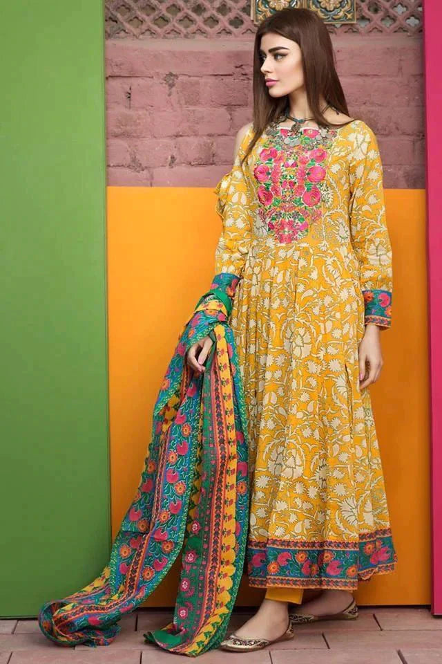 Khaadi - Summer 3PC Lawn Digital Print Dress