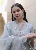 KP1037 - QALAMKAR 3PC Lawn Embroidered Suit