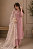 Bunaai - Winter -3PC Silk Embroidered Suit - kp1293