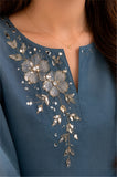 Bunaai - Winter -3PC Silk Embroidered Suit - kp1294